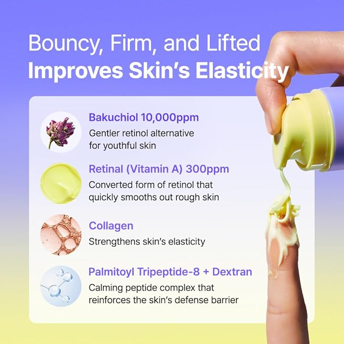 BY WISHTREND Vitamin A-mazing Bakuchiol Night Cream | Retinal, Peptide, Collagen, Ceramide NP, Centella Asiatica, moistfully plump overnight skincare (1.05 Ounce (Pack of 1))-GlimoraGlow