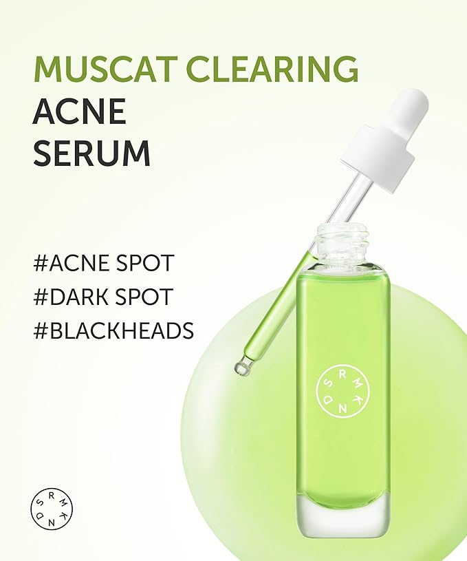 SERUMKIND Muscat Discoloration Correcting facial serum - 1fl oz - Blemishes & blackhead remover - Vegan Not Tested on Animals - Korean Skin Care - PHA Redness Relief and Exfoliating-GlimoraGlow