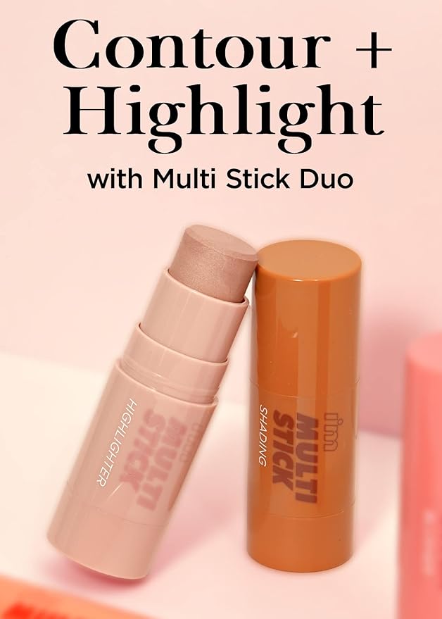 I'M MEME I'm Multi Stick Duo | Shading and Highligthing Stick for Face | Easy Blending Matte Finish Formula Suitable for Beginners-GlimoraGlow