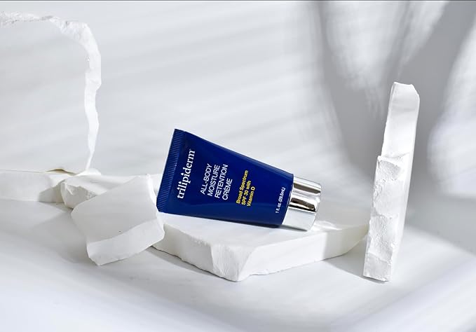 Trilipiderm All-Body Moisture Retention Crème Broad Spectrum SPF 30 with Vitamin D – 2-PACK of Travel-Size 3 Ounce Tubes – Plant-Based All-Day Hydration, Sunscreen for Body and Face-GlimoraGlow