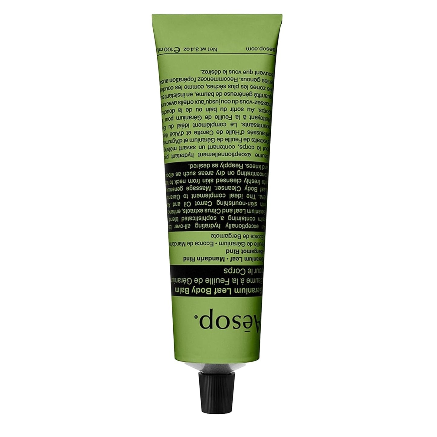 Aesop Geranium Leaf Travel Body Balm | Soften and Hydrate Skin with Nut Oils, Geranium Leaf and Citrus Extracts | 3.4oz / 100mL-GlimoraGlow