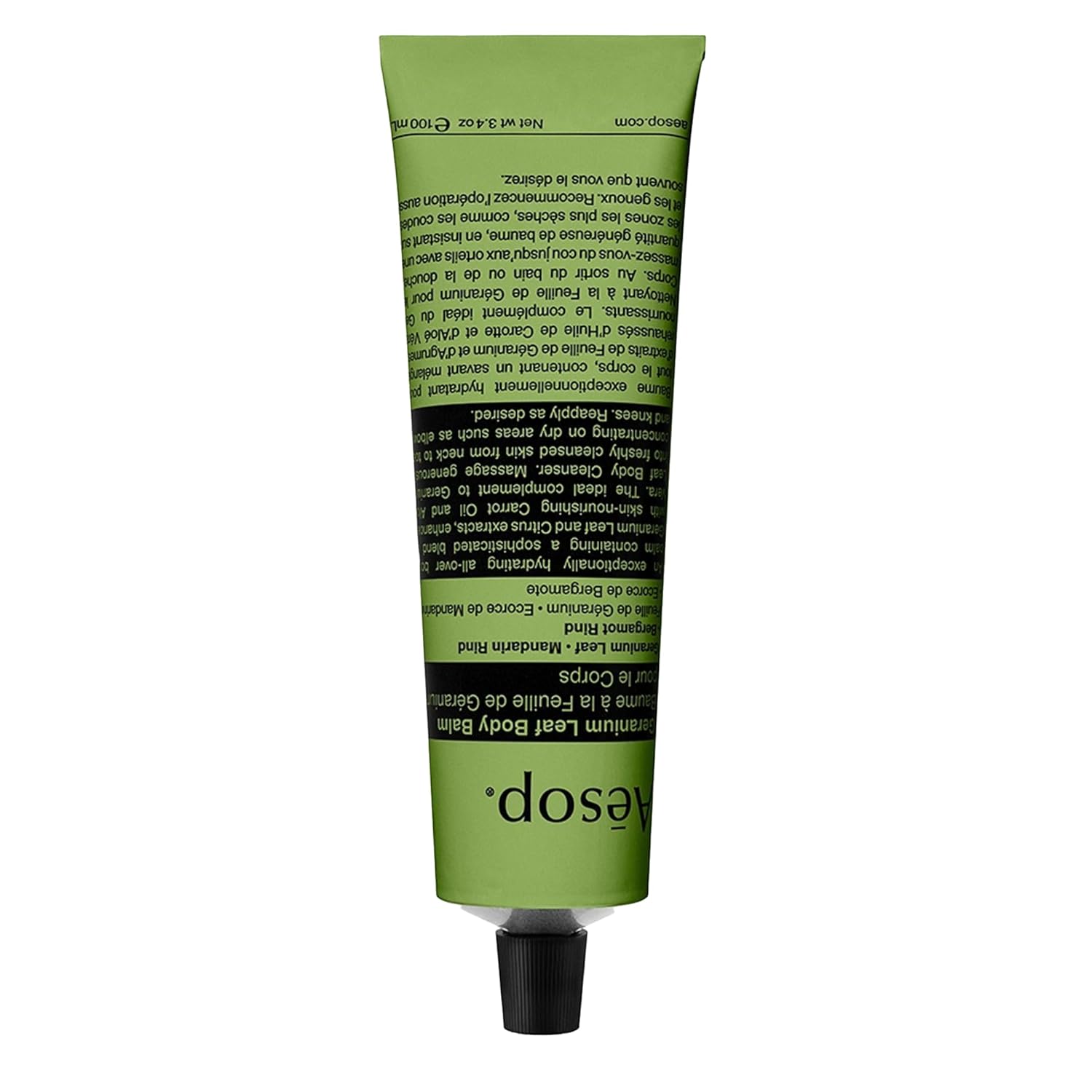 Aesop Geranium Leaf Travel Body Balm | Soften and Hydrate Skin with Nut Oils, Geranium Leaf and Citrus Extracts | 3.4oz / 100mL-GlimoraGlow