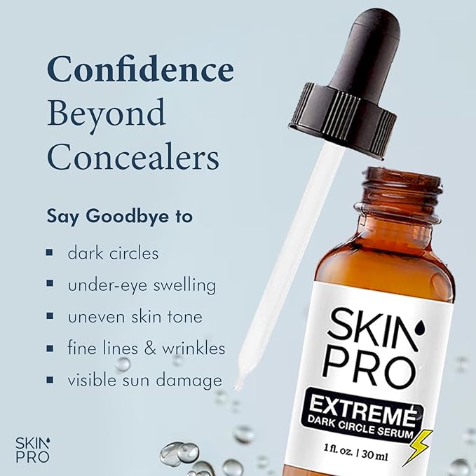 Extreme Dark Circle Serum - Under Eye Treatment for Dark Circles, Puffiness, Wrinkles & Fine Lines - Revitalizing, Anti-Aging & Eye Depuffer Serum for Eye Skin Care l 30 ml-GlimoraGlow