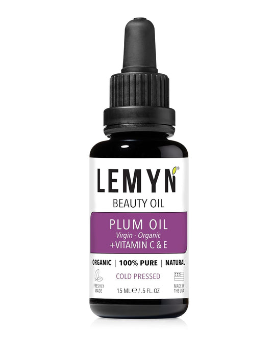 Plum Kernel Face Oil |Supercharged with Vitamin C & E | Freshly Made | Luxurious Hydration & Glow | Organic & Natural | Handcrafted Freshness from Santa Barbara, CA-GlimoraGlow