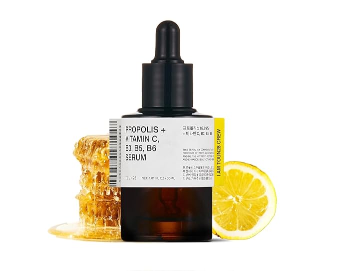 TOUN28 Propolis Vitamin C B3 B5 B6 Serum 1.01 fl.oz / 30ml | Nutrient Face Serum for Dry and Tired Skin | With Propolis and Pure Vitamin C | Allergen-free and Cruelty-free-GlimoraGlow