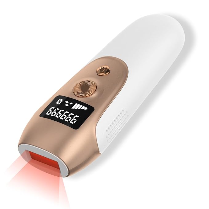 IPL Hair Removal Device, Hair Removal Body and Face for Home Use for Armpits Legs Arms Bikini Line，model S3-GlimoraGlow