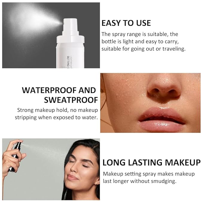 Kaely Setting Spray for Face,Dewy Finish,Waterproof Setting Spray for Makeup Long Lasting,Oil Control Face Mist,Up To 16 Hours,Vegan & Cruelty-Free-GlimoraGlow