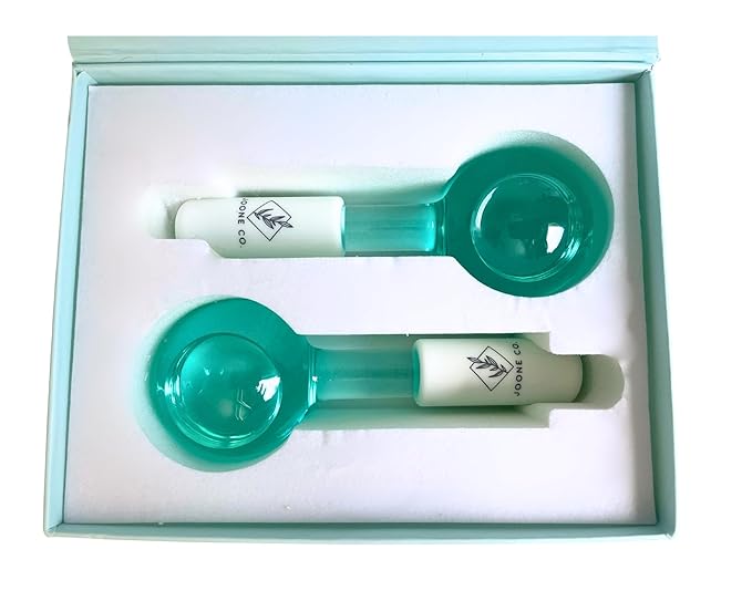 Ice Globes for Face - 2 Pack Cryo Globes for Face, Neck, & Eyes - Skin Care Tools for Dark Circles, Wrinkles, & Collagen Production - Facial Globes for Daily Beauty Routines-GlimoraGlow