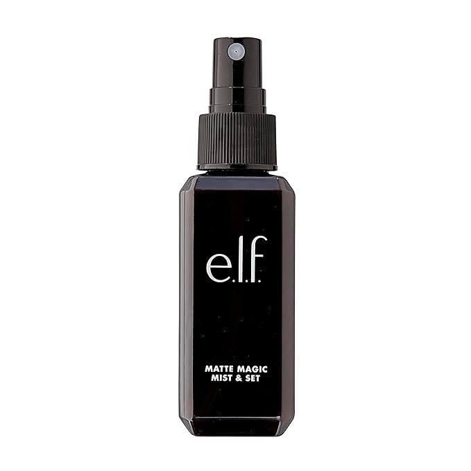 e.l.f. Matte Magic Mist & Set - Small, Lightweight, Long Lasting, Mattifying, Revitalizes, Controls Shine, Refreshes, Hydrates, All-Day Wear, 2.0 Fl Oz-GlimoraGlow