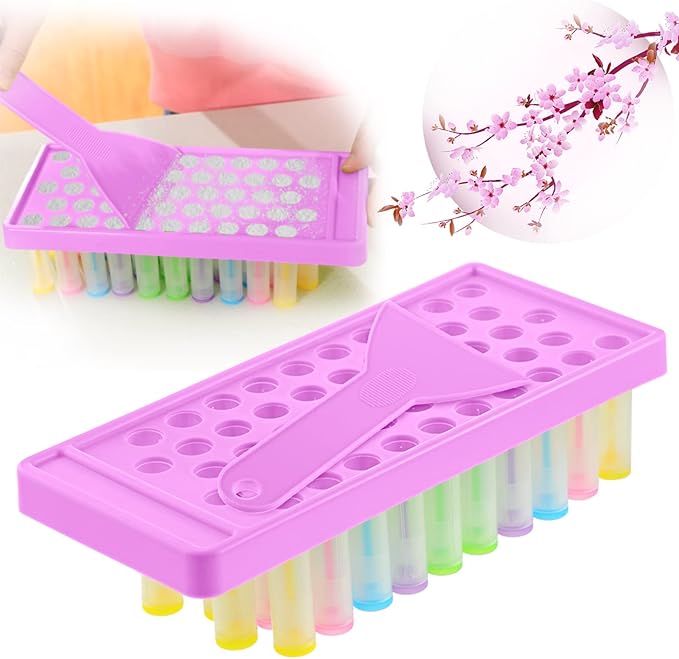2 Sets Lip Balm Tray and Spatula Set Portable lipstick Holder Lip Balm Containers Lip Gloss Making Kit (Purple)-GlimoraGlow