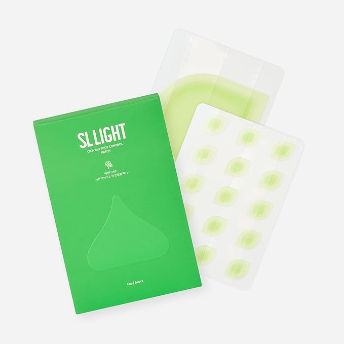 Cica Bio Spot Control Patch (1 Box, 62pcs) | Soothing Acne Patch for Redness & Blemishes | With Cica, Niacinamide & Tea Tree | Gentle for Sensitive Skin | Korean Skincare-GlimoraGlow