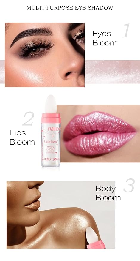 2 Pack Glitter Powder Highlighter Makeup, Body Brightens the Natural Three-Dimensional Face Blusher Patting Powder Highlighter. (01# White moonbeam)-GlimoraGlow