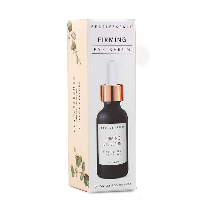 Pearlessence Firming Eye Serum with Caffeine + Peptide – Rejuvenates Puffy Eyes & Reduces Under Eye Bags | Made in USA & Cruelty Free (1oz)-GlimoraGlow