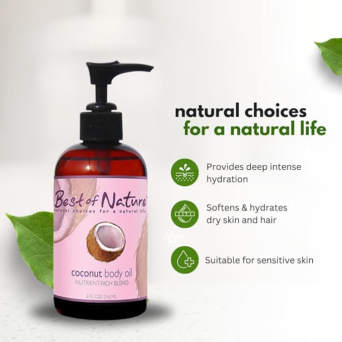 Best of Nature 100% Pure Fractionated Coconut Oil - Liquid MCT Massage & Body Oil, Unscented Moisturizer for Hair, Skin, Face, Aromatherapy Carrier for Essential Oils, 5 Gallon Pail (640 fl oz)-GlimoraGlow