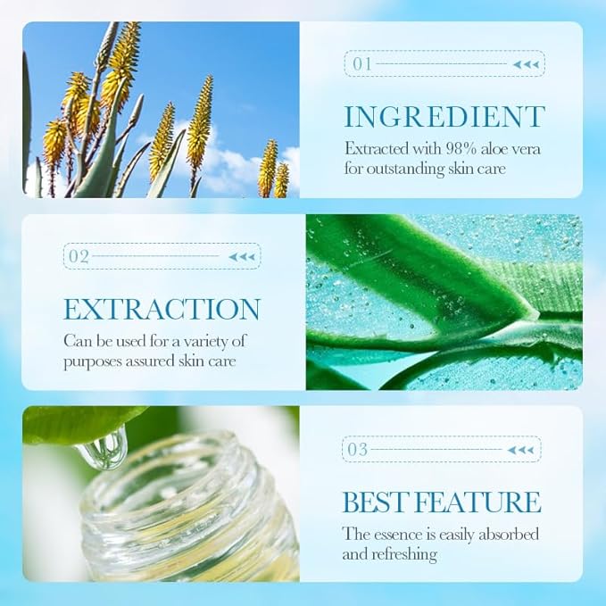 13Pcs Skin Care Products Set, Aloe Vera Skin Care Sets, Skin Care Gift Set for Women Girls, Skincare Routine Set, Face Care Kit for Dry Skin, Hydrating Moisturizer, Cleanser, Face Massage Roller-GlimoraGlow