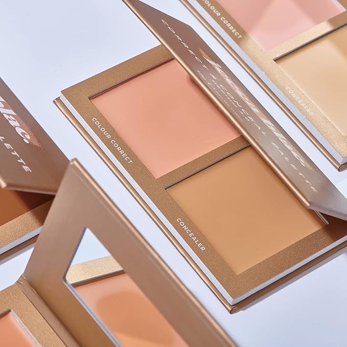 Jecca Blac Correct and Conceal Medium Coverage Palette, Lightweight Long Lasting Formula, Medium To Full Coverage, Gender Neutral and LGBTIQA+ Inclusive Make Up, Light 1.0, 12g-GlimoraGlow