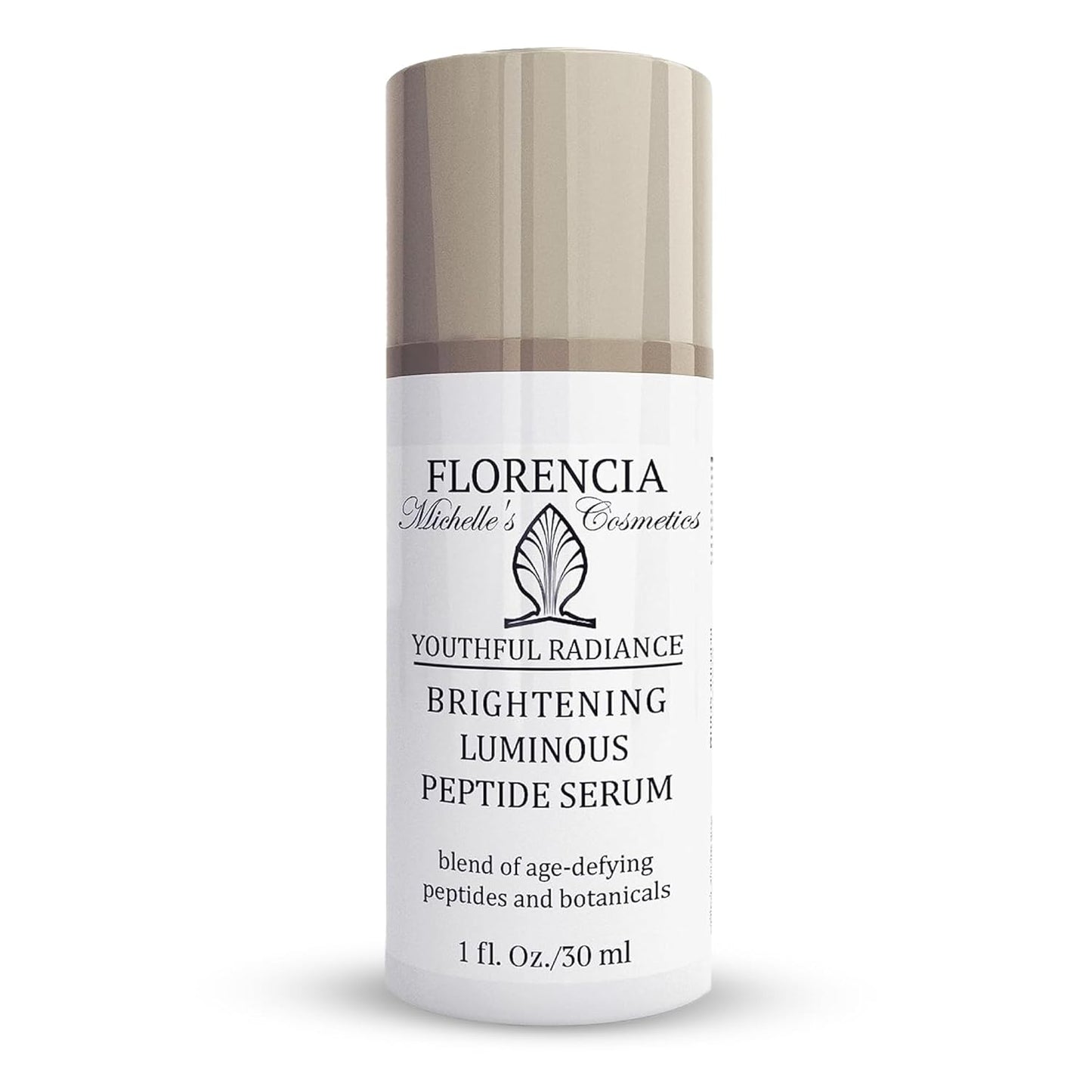 Florencia Brightening Luminous Peptide Serum - Age-Defying Face Serum with Peptides, Sodium Hyaluronate & Organic Botanicals – Helps to Reduce Wrinkles, Illuminate Complexion, 1 Oz-GlimoraGlow
