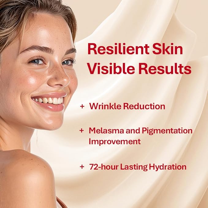 Rothea Resilience Cream, Anti-Aging with Bakuchiol 10,000ppm (Natural Retinol Alternative), Face Moisturizer, Neck Cream with Collagen, Ceramides, Peptides, Niacinamide, Korean Skin Care, 1.7 oz-GlimoraGlow