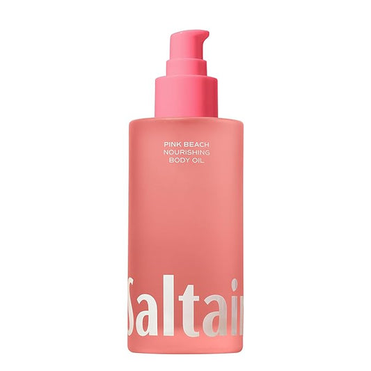Saltair Body Oil. Luxurious Pink Beach After Shower and Bath Oil Moisturizer for Women. Botanical, Non-Greasy, and Well-Absorbing Lotion for Hydrating Dry Skin. 4oz Pump Bottle-GlimoraGlow