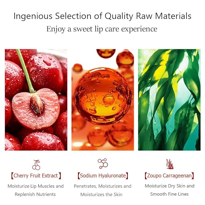 20Pcs Moisturizing Restores Moisture Lip Mask for Dry Lips and Lip Lines Overnight Lip Care, Gel Treatment Plumping Lips Mask (Red)-GlimoraGlow