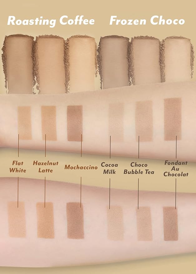 I'm Meme Palette - Afternoon Tea Contour | Frozen Choco, Bronzer Palette for Face & Cheeks, Matte Powder Bronzer, Natural Makeup, Buildable Coverage, Light to Medium, For Cool Tone Skin, 0.4oz-GlimoraGlow