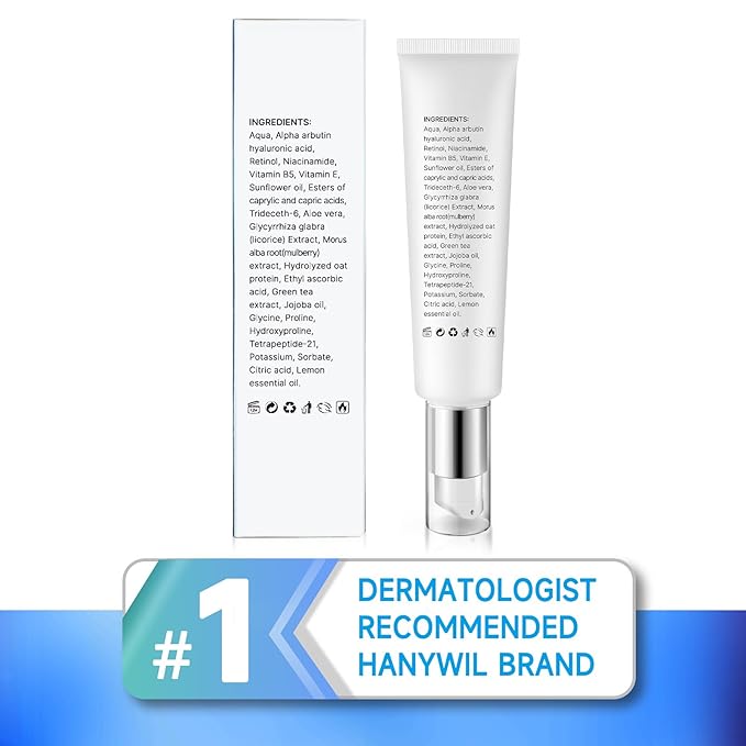 HANYWIL Dark Spot Corrector Cream for Hyperpigmentation,Brightening Serum for Face & Body,Rapid Fade Treatment for Sun Spots, Age Spots & Melasma,Dermatologist-Tested Skin Tone Evenser (2.0 Fl Oz)-GlimoraGlow