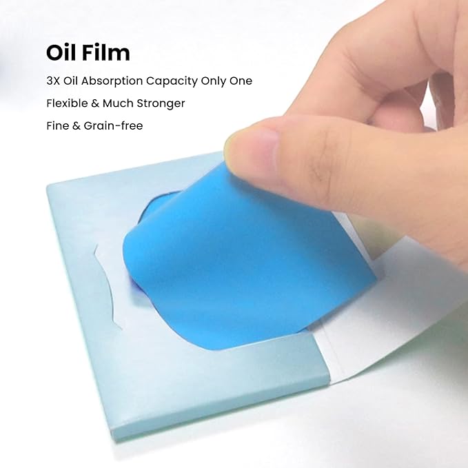 ROSELYNBOUTIQUE Oil Blotting Sheets for Face - Organic Premium Flexible Silky Blotting Sheets Instant Oil-Absorbing Remove Excess Oil & Shine Oil Control Films (50)-GlimoraGlow