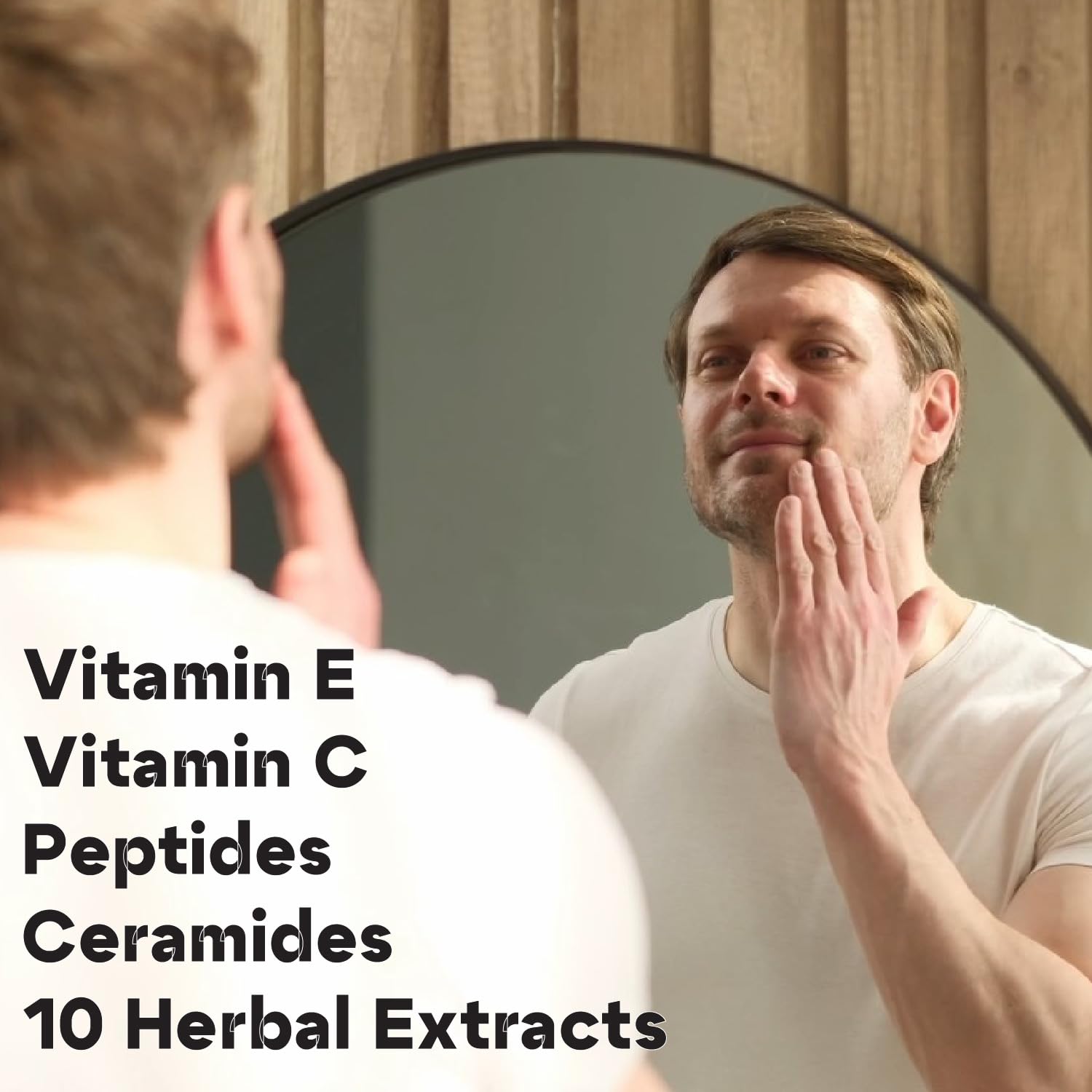 Titan Anti-Aging Mens Face Cream – Mens Face Moisturizer – For Men, Face Lotion – Men, Skin Care – Tighten, Tone, Revitalize – Ceramides, Vitamin C & E, Squalane – All Skin Types – Unscented-GlimoraGlow