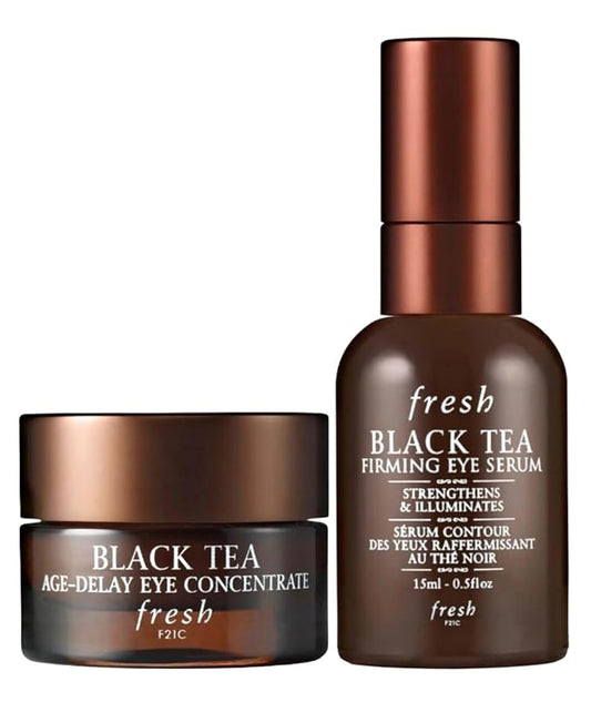 Black Tea Age-Delay Eye Concentrate Cream and Firming Eye Serum .5oz / 15mL-GlimoraGlow