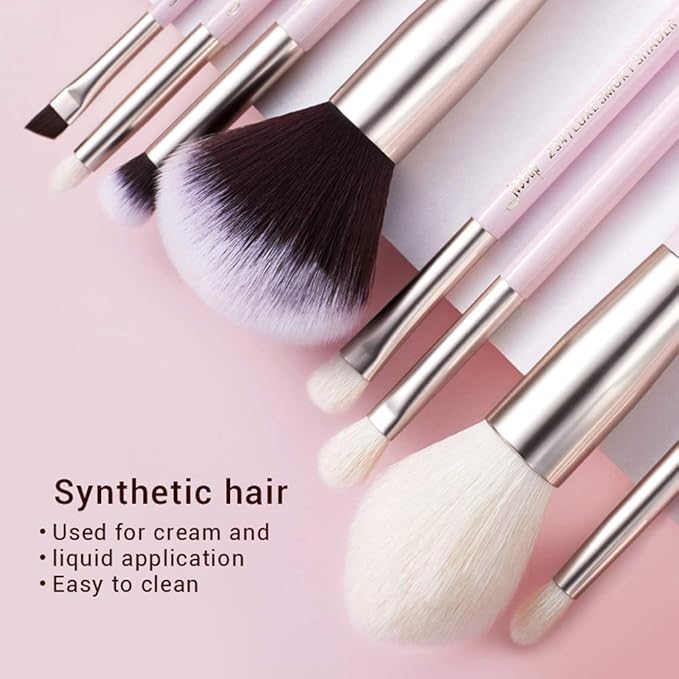 Jessup Makeup Brushes Set Professional Makeup Brush Eyeshadow Blending Powder Foundation Blusher Concealer 25pcs with Cosmetics Storage Box, Blushing Bride T295-GlimoraGlow