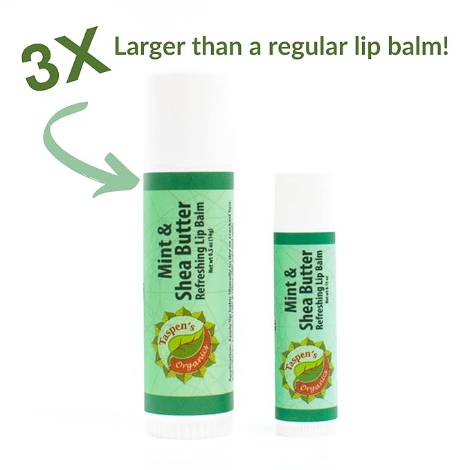 Intensive Hydration Lip Balm Set - All Natural Lip Balms & Moisturizers- Soothing Relief - Refreshing Flavors - Cruelty-Free (Mint)-GlimoraGlow