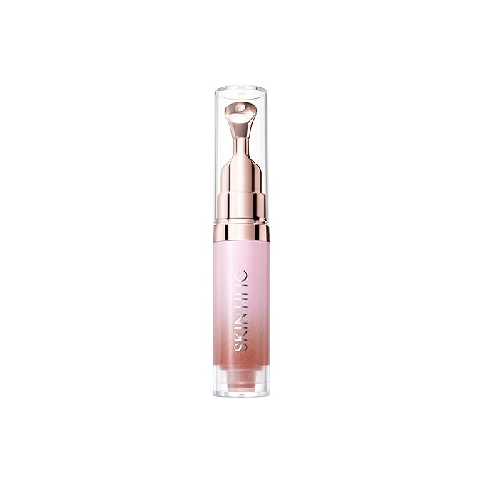Hydrating Brightening Lip Serum, Nourishing Hydration Tinted Lip Stain, Plumping Lip Gloss with Polypeptide Squalane (02 Coral Rose)-GlimoraGlow