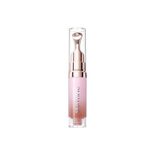 Hydrating Brightening Lip Serum, Nourishing Hydration Tinted Lip Stain, Plumping Lip Gloss with Polypeptide Squalane (02 Coral Rose)-GlimoraGlow