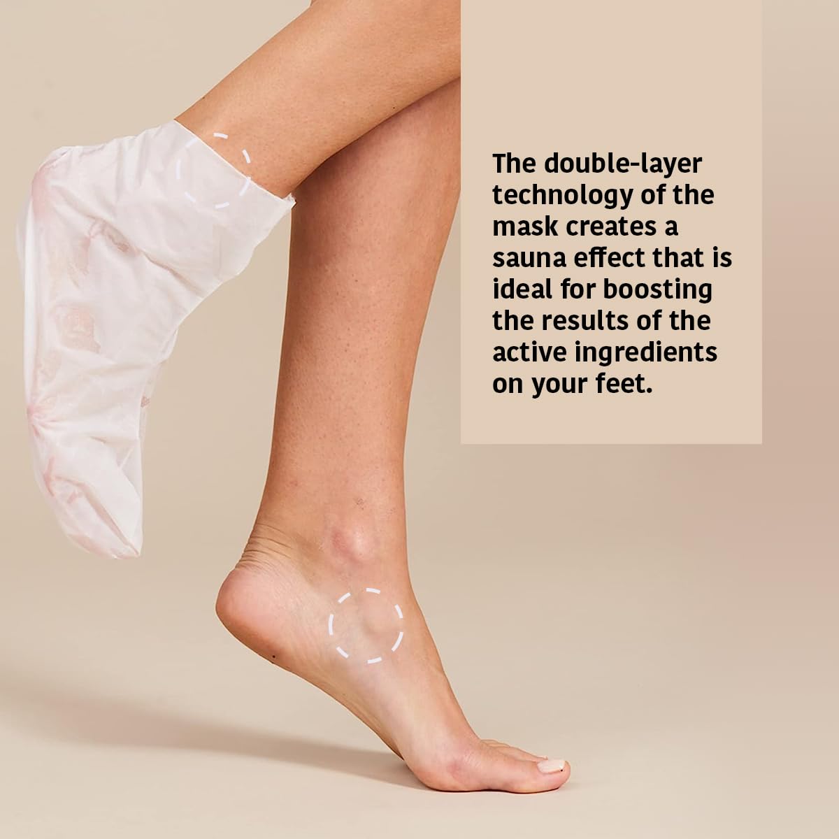 IROHA NATURE Nourishing Foot Mask Socks with Argan & Macadamia Oil | 4 Pairs | Intensive Treatment for Dry & Dehydrated Feet | Flash Effect | Natural & 100% Vegan-GlimoraGlow