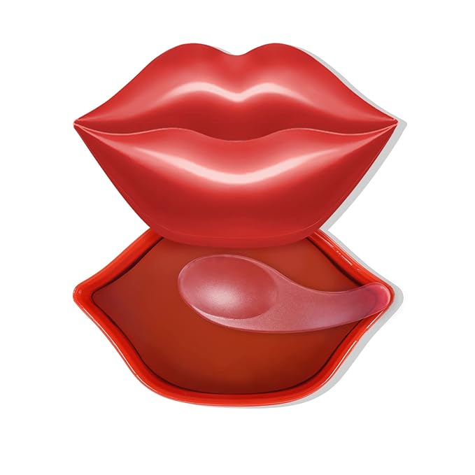 20Pcs Lip Mask, Red Cherry Lip Moisturizing Plumping Masks Overnight, Lip Gel Treatment Lip Masks for Dry Lips Smooth& Plump Chapped Lip Collagen Overnight Lip Care Pads Patches(Red)-GlimoraGlow