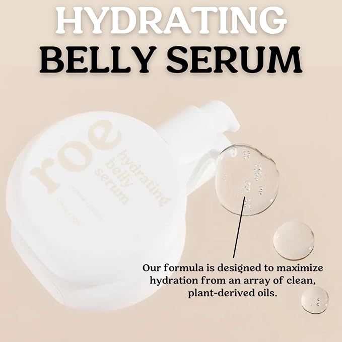 Stretch Mark Belly Serum/Oil for Sensitive Skin with Long and Short-term Hydration, Increases Skin Elasticity and Firmness Reduce Stretch Marks (Belly Serum)-GlimoraGlow