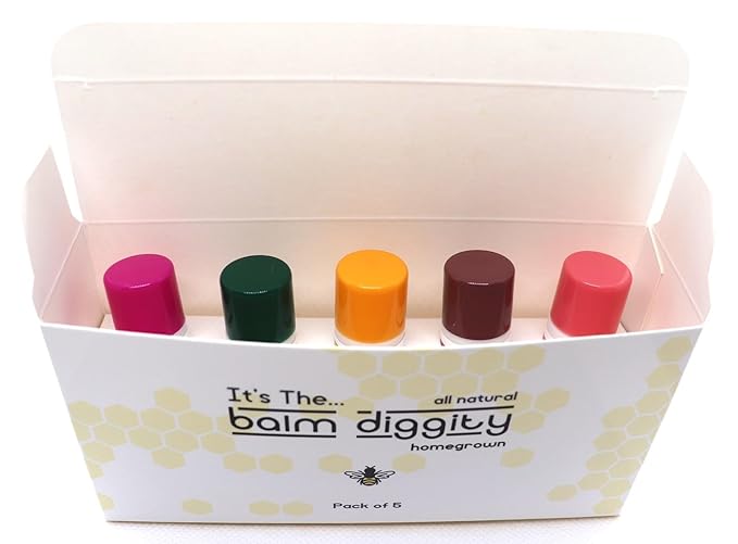 It's The Balm Diggity Beeswax All Natural, Moisturizing, And Nourishing Lip Balm, Made With Only 5 Ingredients, 1 tube, 0.15 ounces (5-PACK)-GlimoraGlow