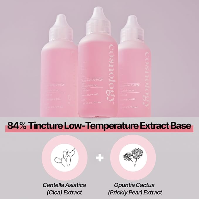 COSNOLOGY Retinol Anti-aging Serum with Coenzyme Q10,EGF,Pore Minimizing,Wrinkle Reduction,Centella Extract for Skin Soothing & Hydration | Clean Beauty, 2.70 fl.oz(80ml) | Korean Skincare-GlimoraGlow