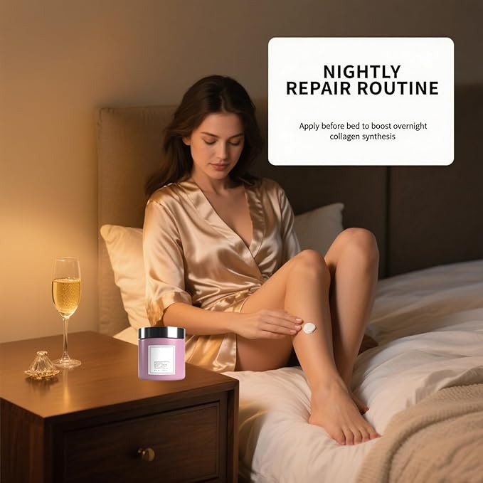 Champagne Lift Body Creme, Champagne Lift Hydrating Firming Body Cream for Crepey Skin, Targets Dry & Sagging Skin on Arms, Legs | Powered by Pink Pepperslim & Luxe-Lift Firming Complex - 8 oz.-GlimoraGlow