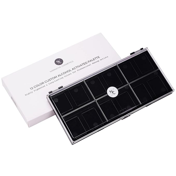 12 Color Empty Alcohol Activated Palette for Refills and Custom Palette Creation-GlimoraGlow
