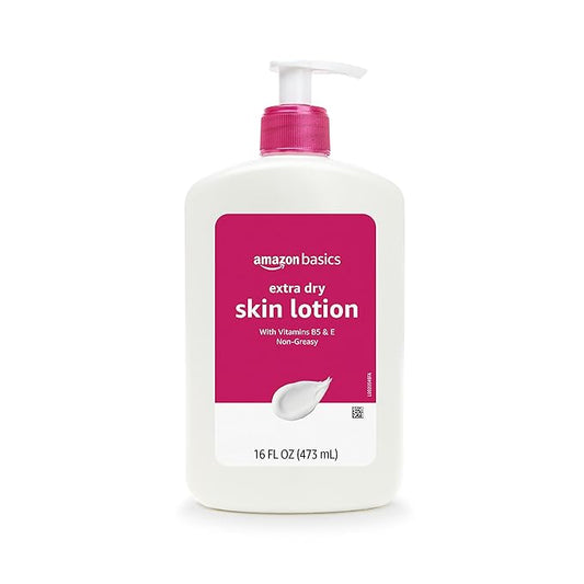 Amazon Brand - Solimo Extra-Dry Skin Lotion with Vitamins B5 & E, 16 fl oz-GlimoraGlow