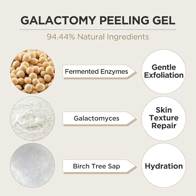 ma:nyo Galactomy Enzyme Peeling Gel | Gentle Exfoliator for Smooth & Radiant Skin | Removes Dead Skin & Impurities | Suitable for All Skin Types,Korean Skincare | 2.5fl oz (75ml)-GlimoraGlow