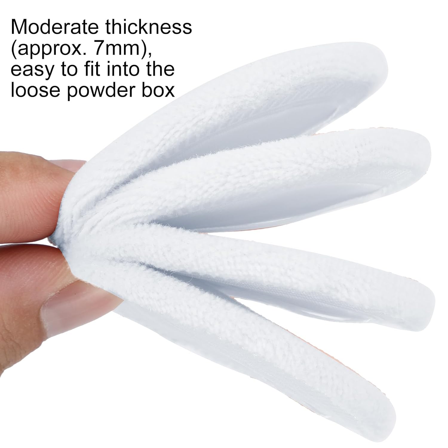 12 Pieces Powder Puffs Cotton Makeup Pads Soft Face Compact Puffs for Loose Setting Pressed Powder, 2.36 Inch (White)-GlimoraGlow