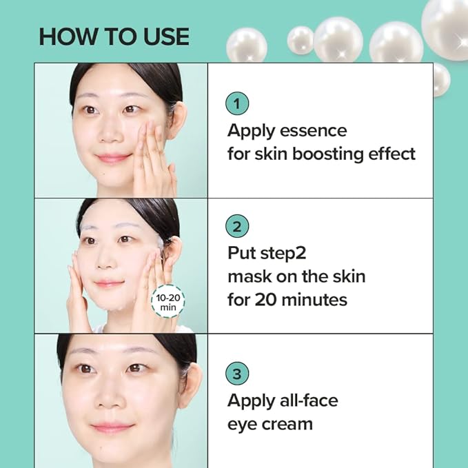 JMsolution Marine Luminous Pearl Deep Moisture 3 Step Skin Care Face Mask - Korean Skincare Facial Mask - boosting Brightening Moisturizing-10 Sheets for Dry Skin-GlimoraGlow