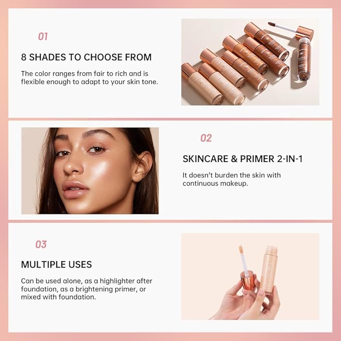 Halo Glow Liquid Face Filter, Complexion Booster For A Glowing, Soft-Focus Look, Infused With Hyaluronic Acid, Vegan & Cruelty-Free 1.06 OZ/31.5ml -04-GlimoraGlow