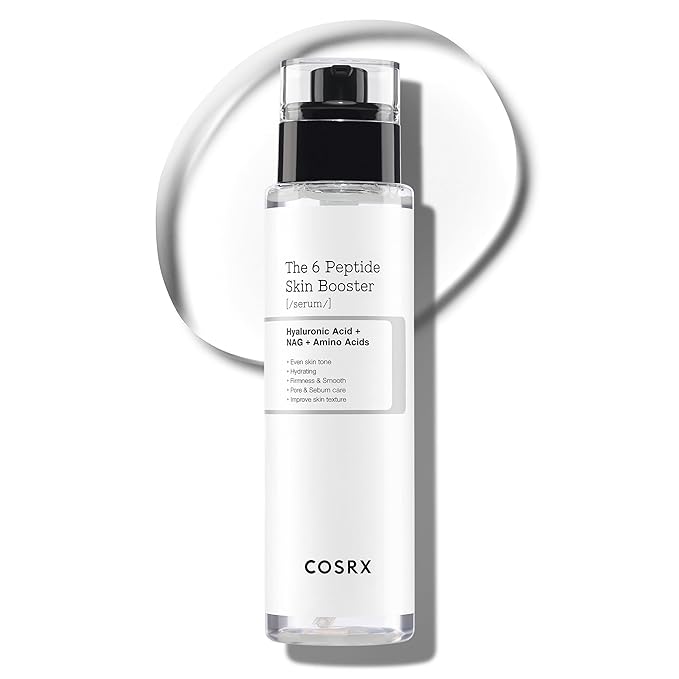 COSRX 6X Peptide Collagen Booster Toner Serum 150mL/5.07 Fl.Oz, Skin Renewal Boosting Facial Essence, Niacinamide & Hyaluronic Acid for All Skin Types, Korean Skincare, Paraben Free-GlimoraGlow