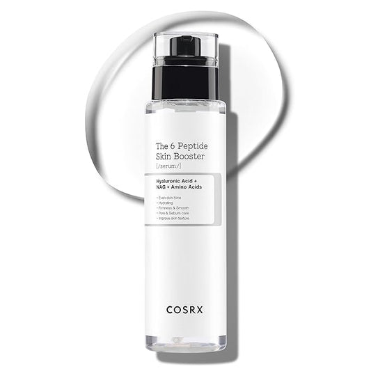 COSRX 6X Peptide Collagen Booster Toner Serum 150mL/5.07 Fl.Oz, Skin Renewal Boosting Facial Essence, Niacinamide & Hyaluronic Acid for All Skin Types, Korean Skincare, Paraben Free-GlimoraGlow