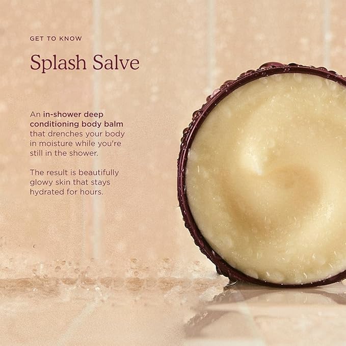 HANNI Splash Salve Body Mask, In-Shower Moisturizer with Coconut, Jojoba, Shea Butter & Glycerin, Deep Conditioning for All Skin Types, 250 mL / 8.8 oz-GlimoraGlow