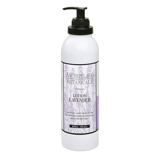 Archipelago Botanicals Lavender Lotion, Luxurious and Hydrating Lotion for Soft and Nourished Skin, Scented Body Lotion Free from Parabens, Phthalates and GMOs (18 oz)-GlimoraGlow