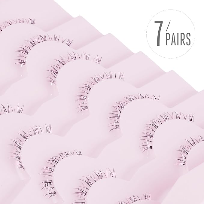 Eyelashes False Bottom Lashes Lower Lashes Fake Bottom Eyelashes 7 Pairs R-2-GlimoraGlow